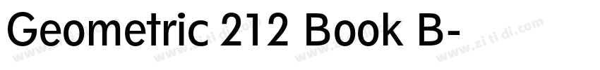 Geometric 212 Book B字体转换